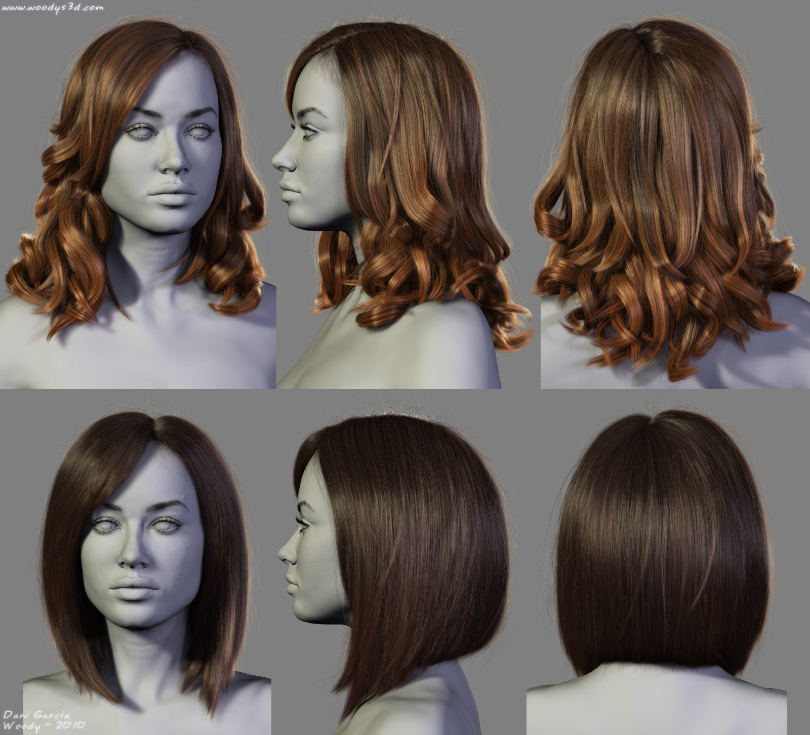 ArtStation - 4 New Hairstyles, Dani Garcia ArtStation - 4 New Hairstyles, Dani Garcia