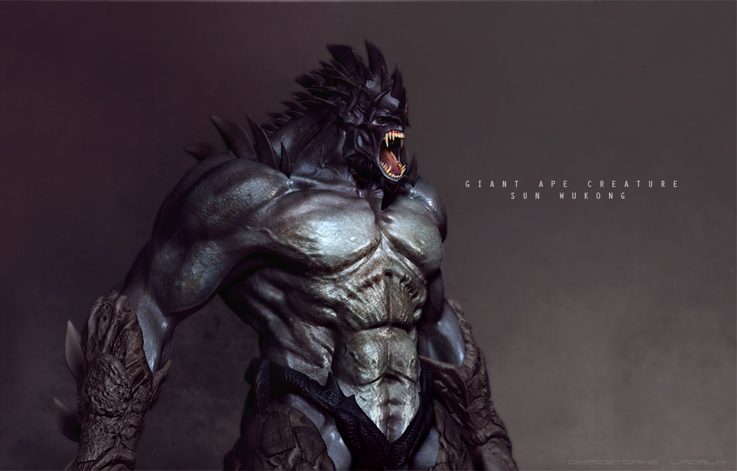 Artstation Giant Ape Sun Wukong Christophe Lacaux Artstation Giant Ape Sun Wukong Christophe Lacaux