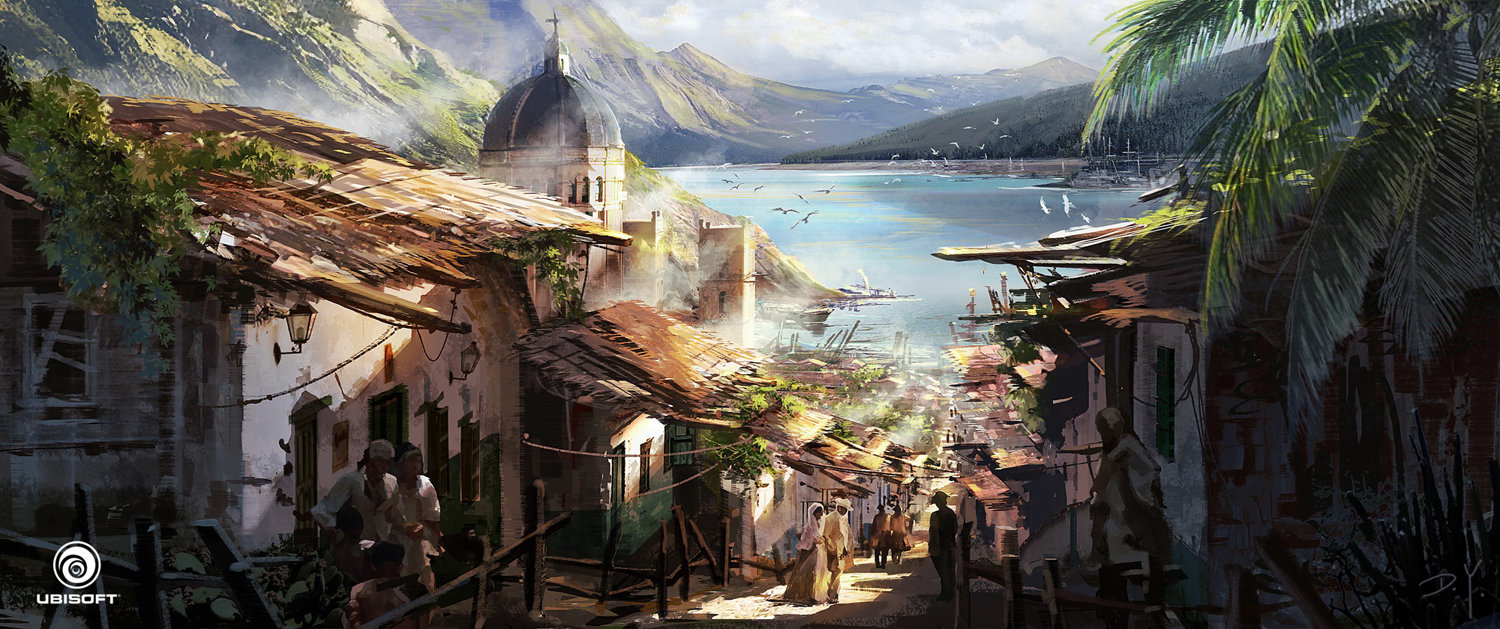 Artstation Assassin S Creed Iv Black Flag City On Slope