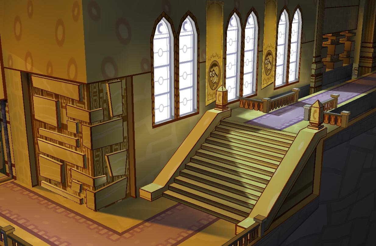 Crockers Fortress Level:  all lighting cut in by hand with vertex colour