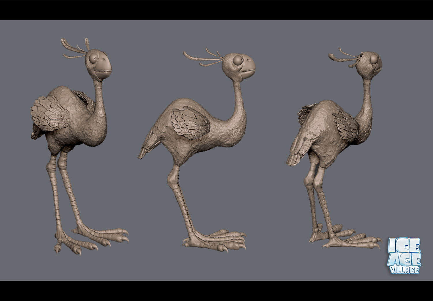 Ostrich High Poly