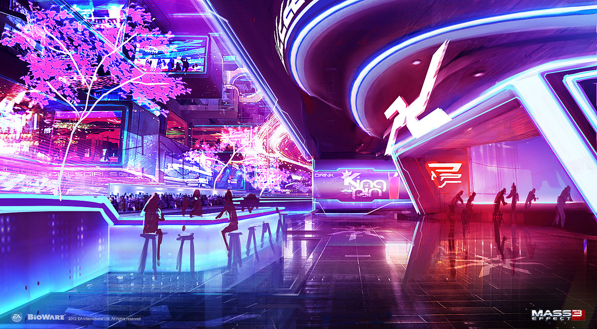 ArtStation - Mass Effect 3 - Casino Bar, Alex Figini