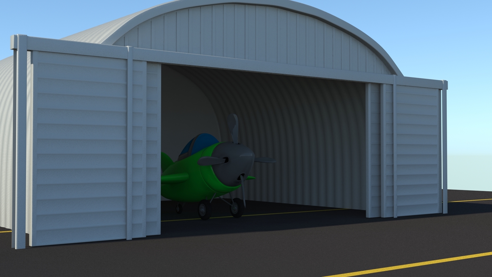 another shot of the hanger