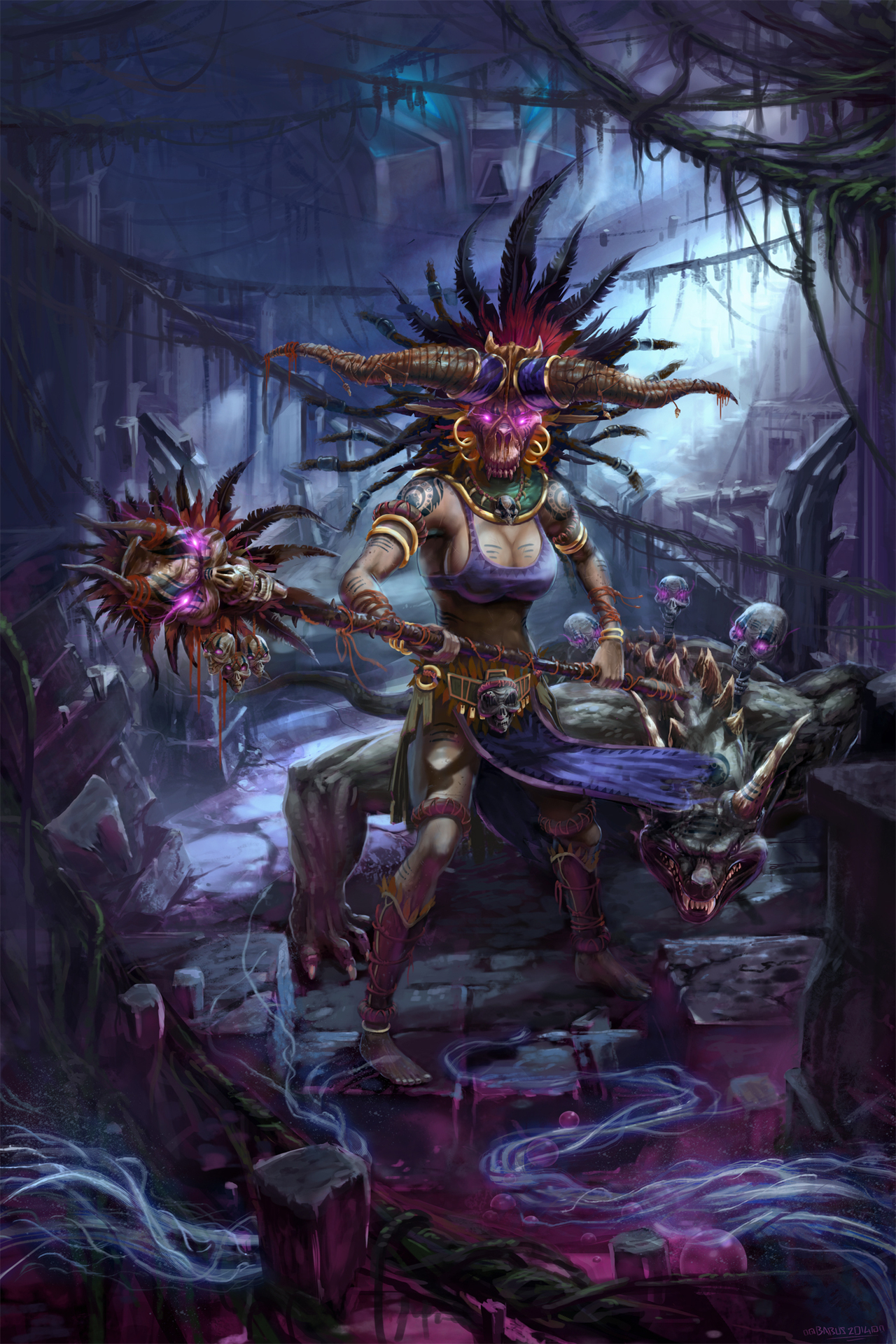 ArtStation Diablo3_The Witch Doctor, Flavien Lamy