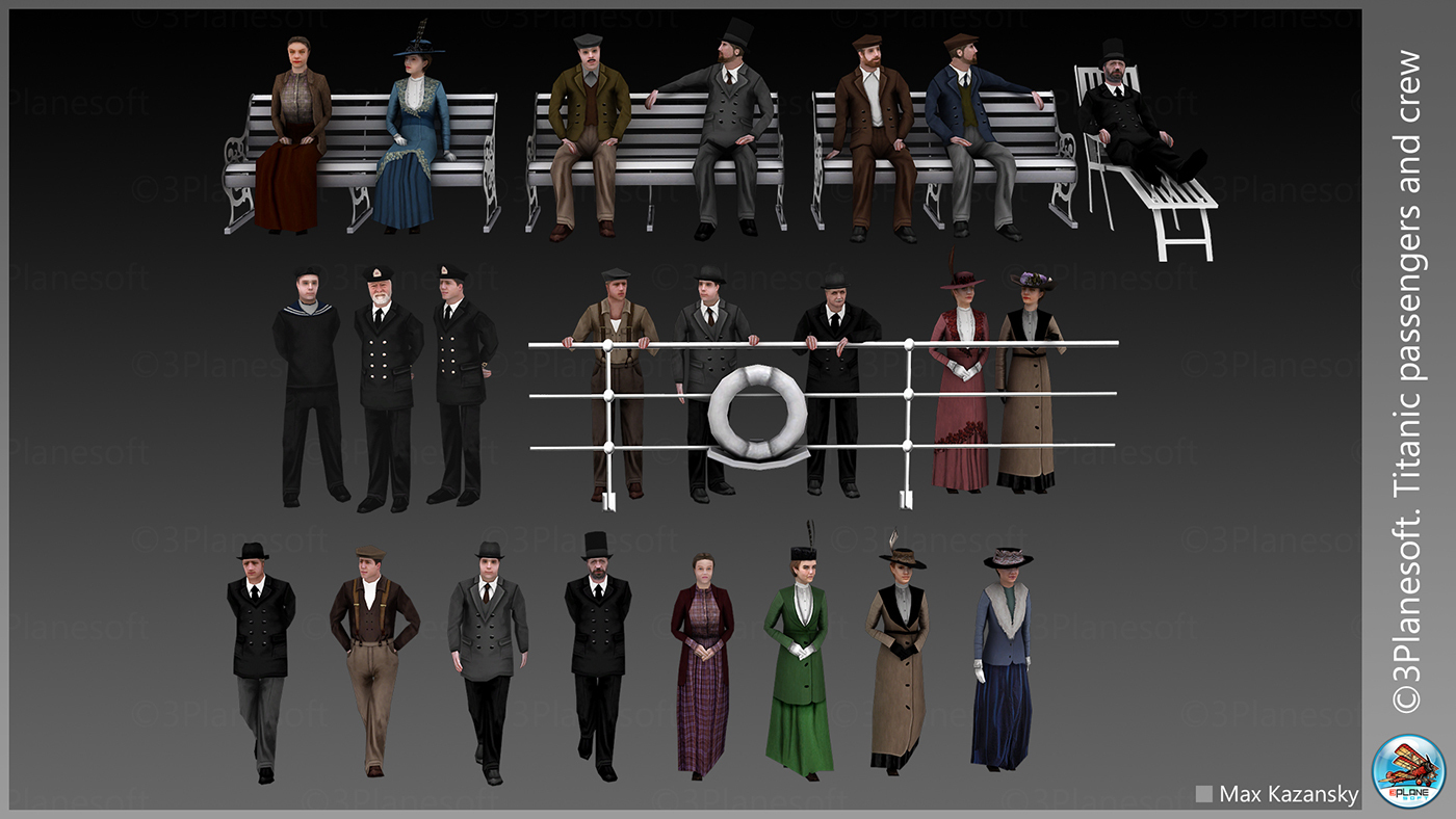 Max Kazansky Titanic Crew And Passengers