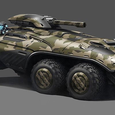Army vehicle concept art 007