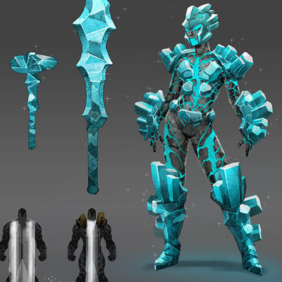 Elemental armor  ice by david nakayama d4ludvf