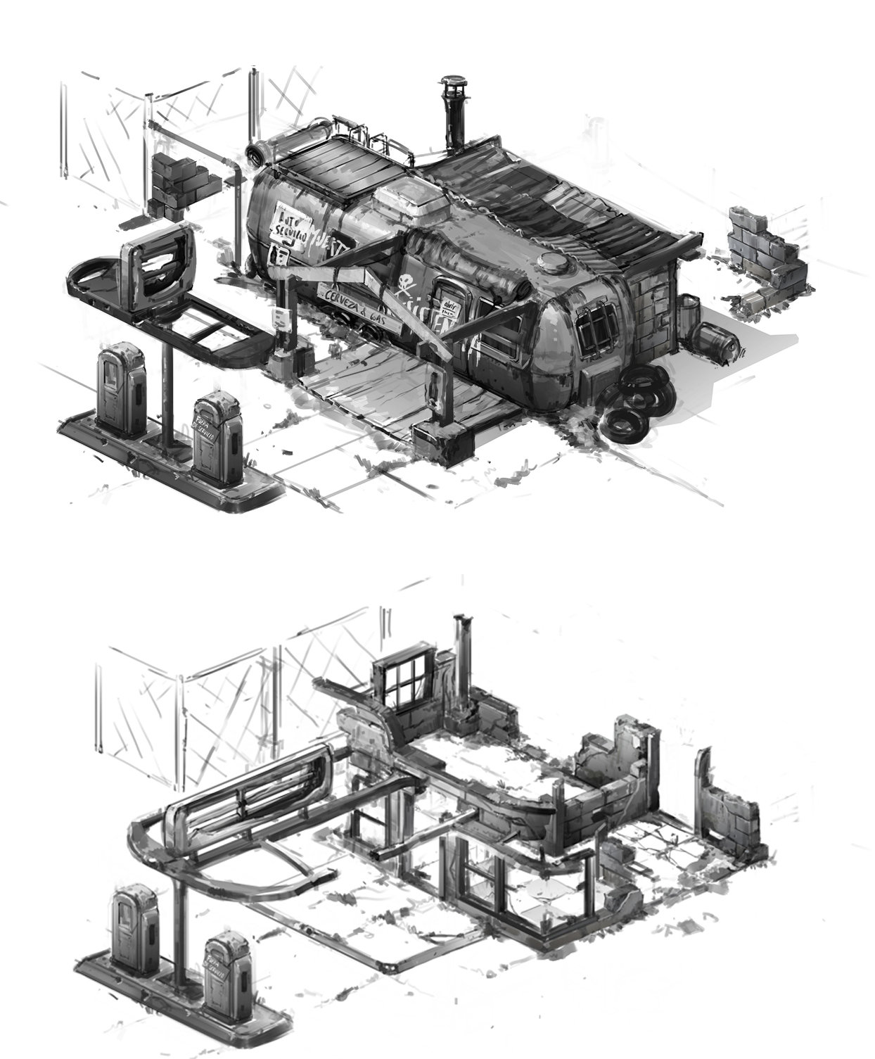 ArtStation - Gas Station