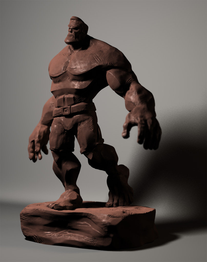 clay look in zbrush