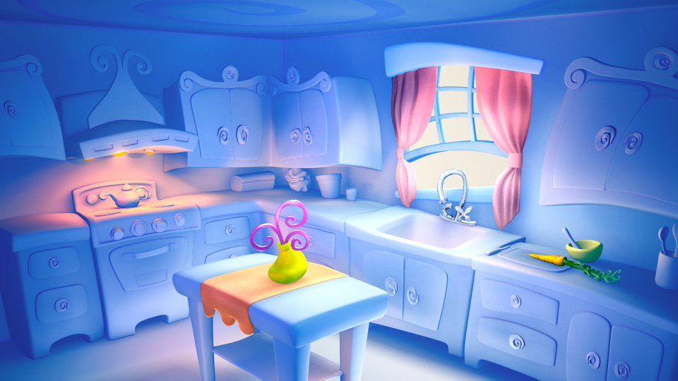 ArtStation Stylized modeling and lighting exercise