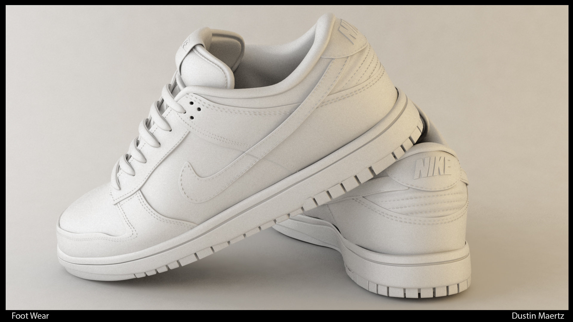 Nike dunk 3d model hot sale