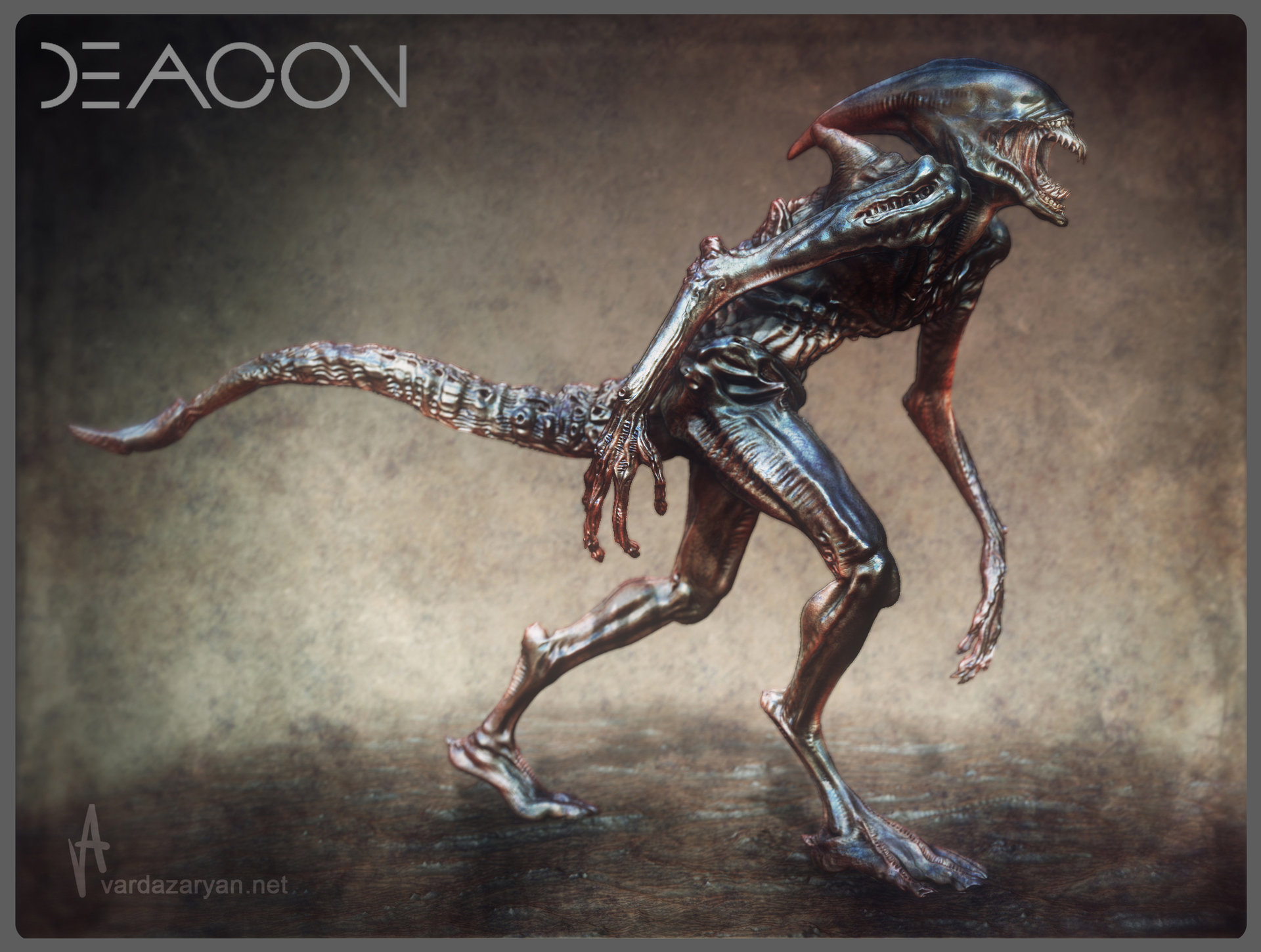 Artstation Deacon Aram Vardazaryan Deacon alien from prometheus concept art. artstation deacon aram vardazaryan