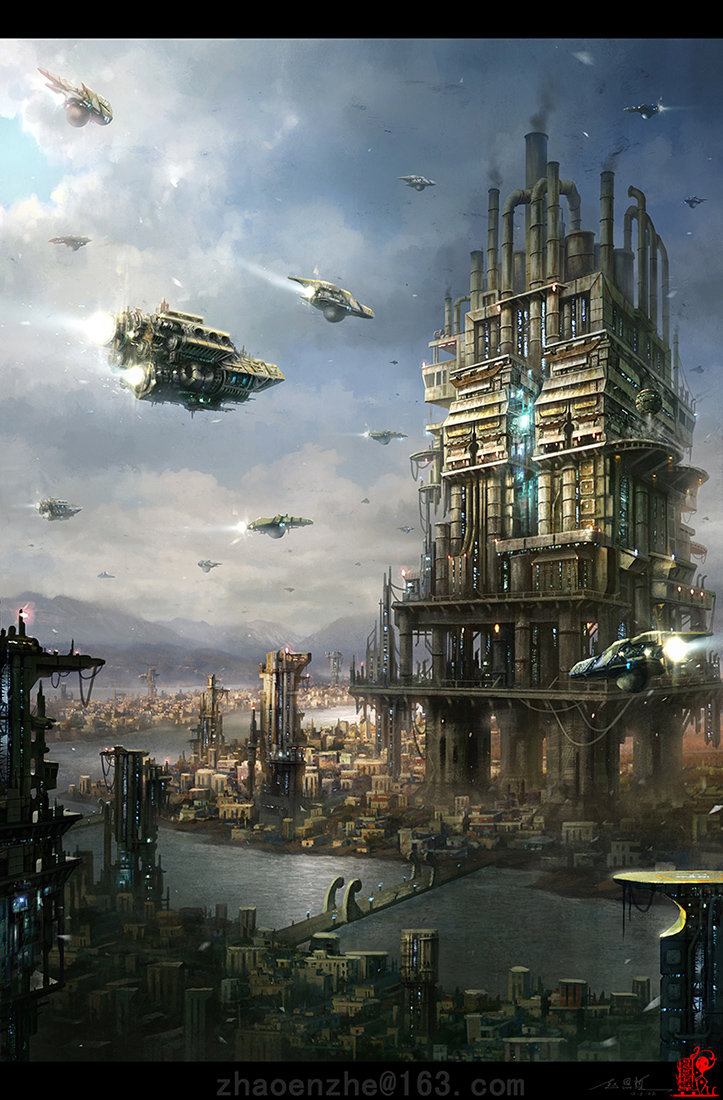 ArtStation Industrial base, Enzhe Zhao