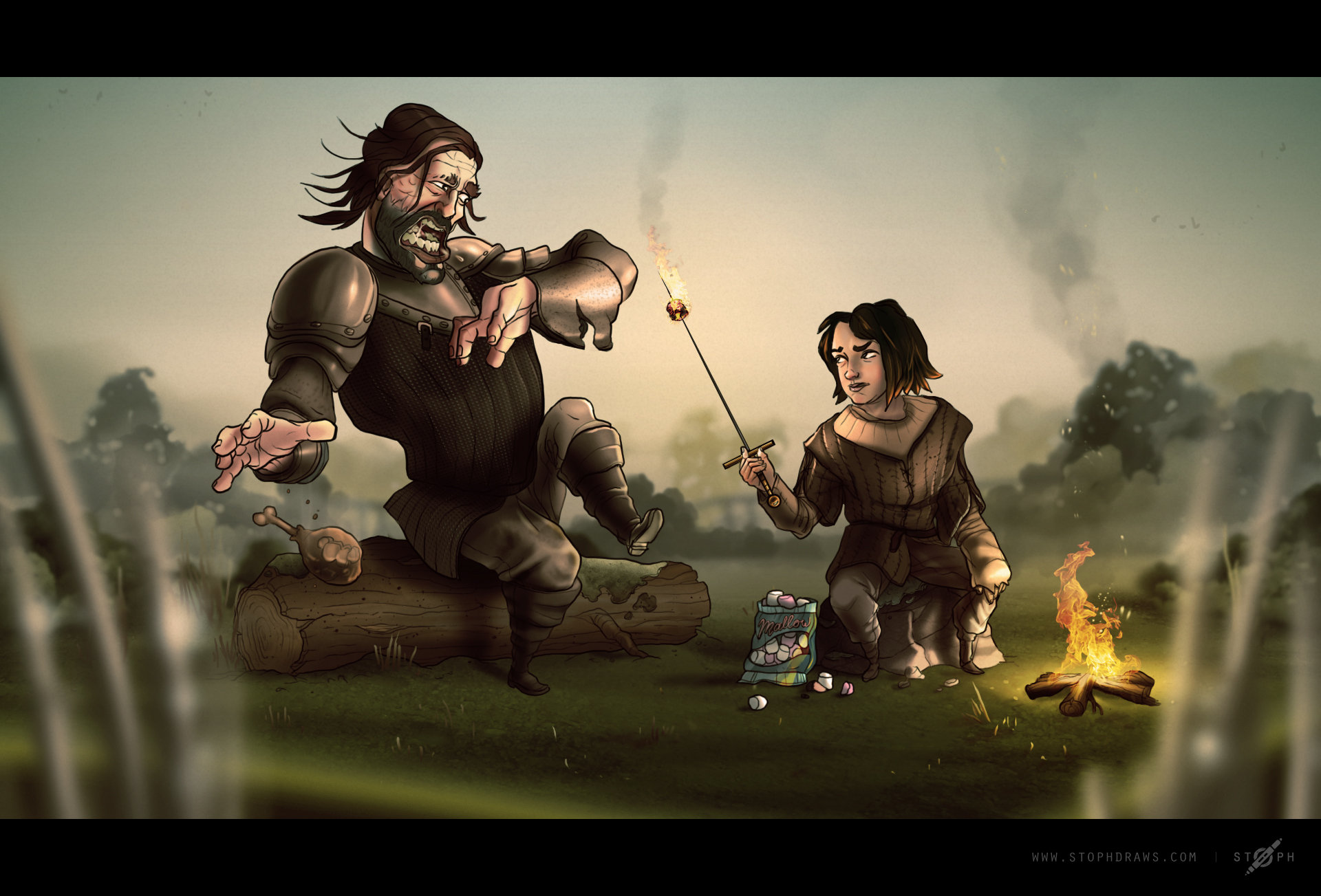 ArtStation - Arya & the Hound