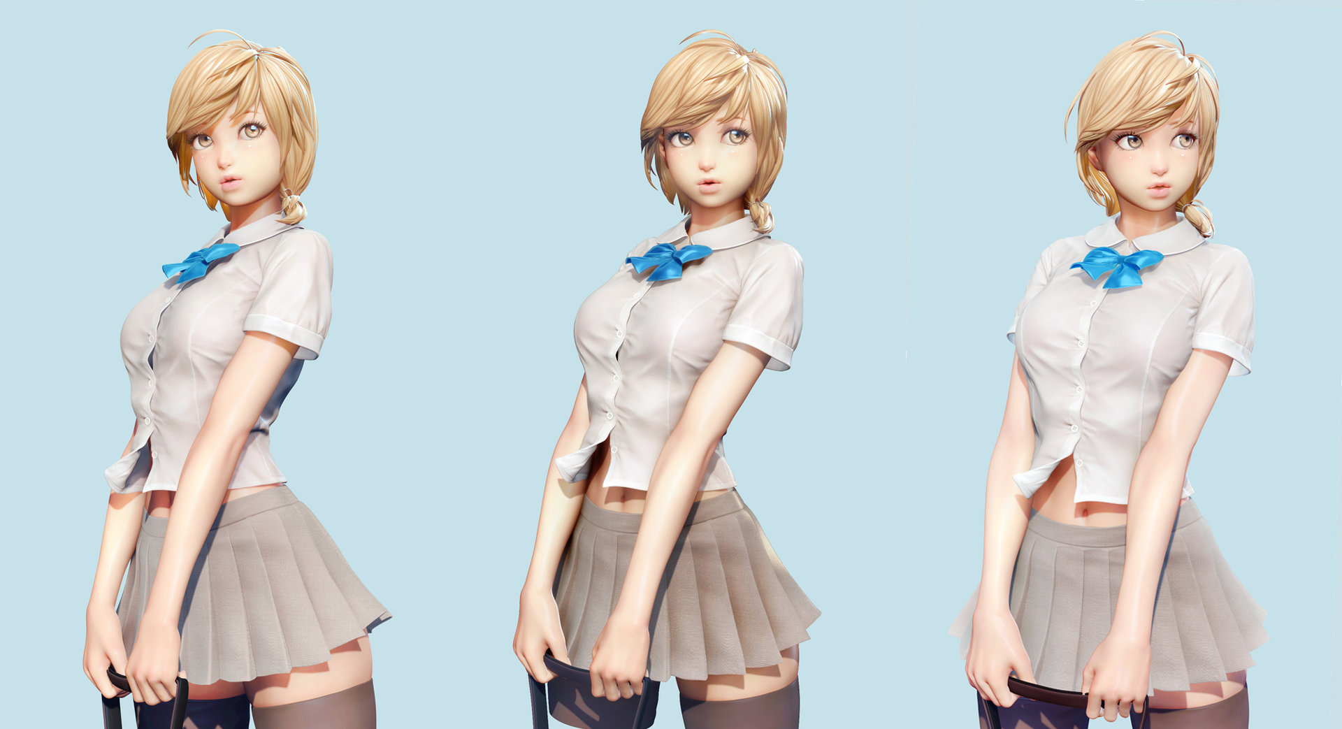 Artstation Schoolgirl 2012 Jang Seonghwan