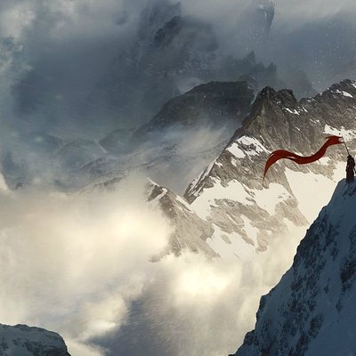 Jessica rossier matte painting flag keeper
