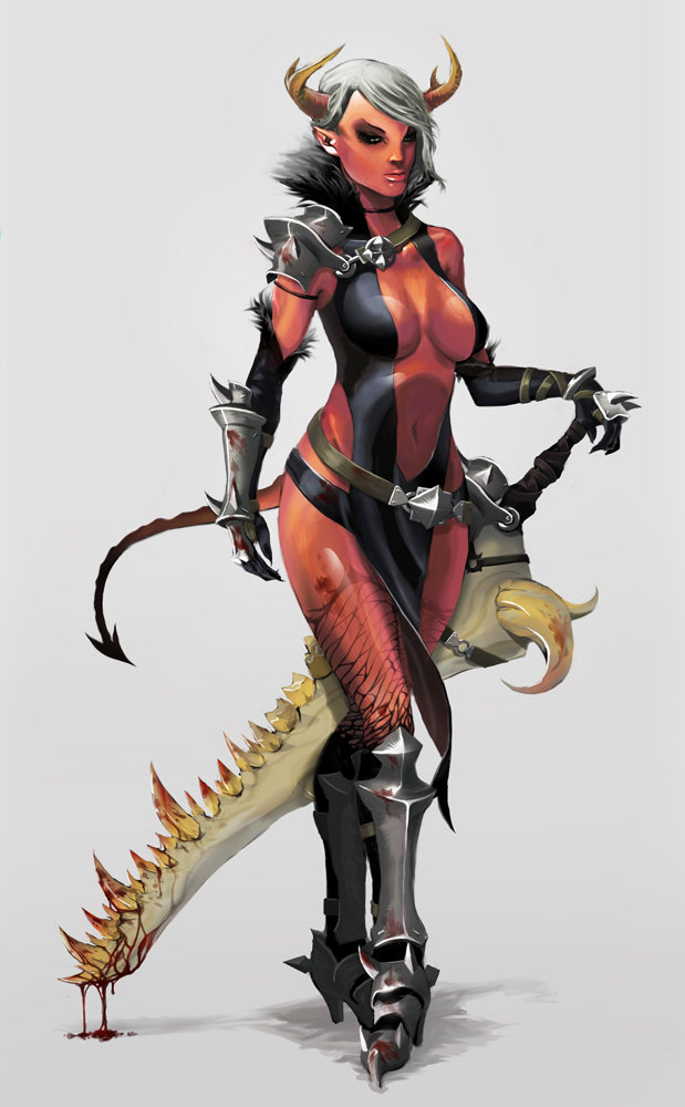 ArtStation - Succubus warrior, Sebastian Mariscal