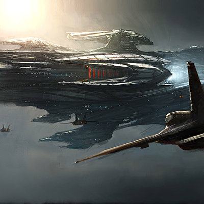 ArtStation - Space Battleship, Misuo WU  Space ship concept art, Space  battleship, Battleship