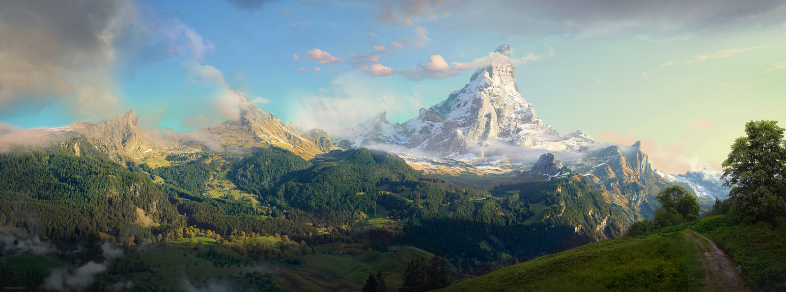 lonely mountain 3d model
