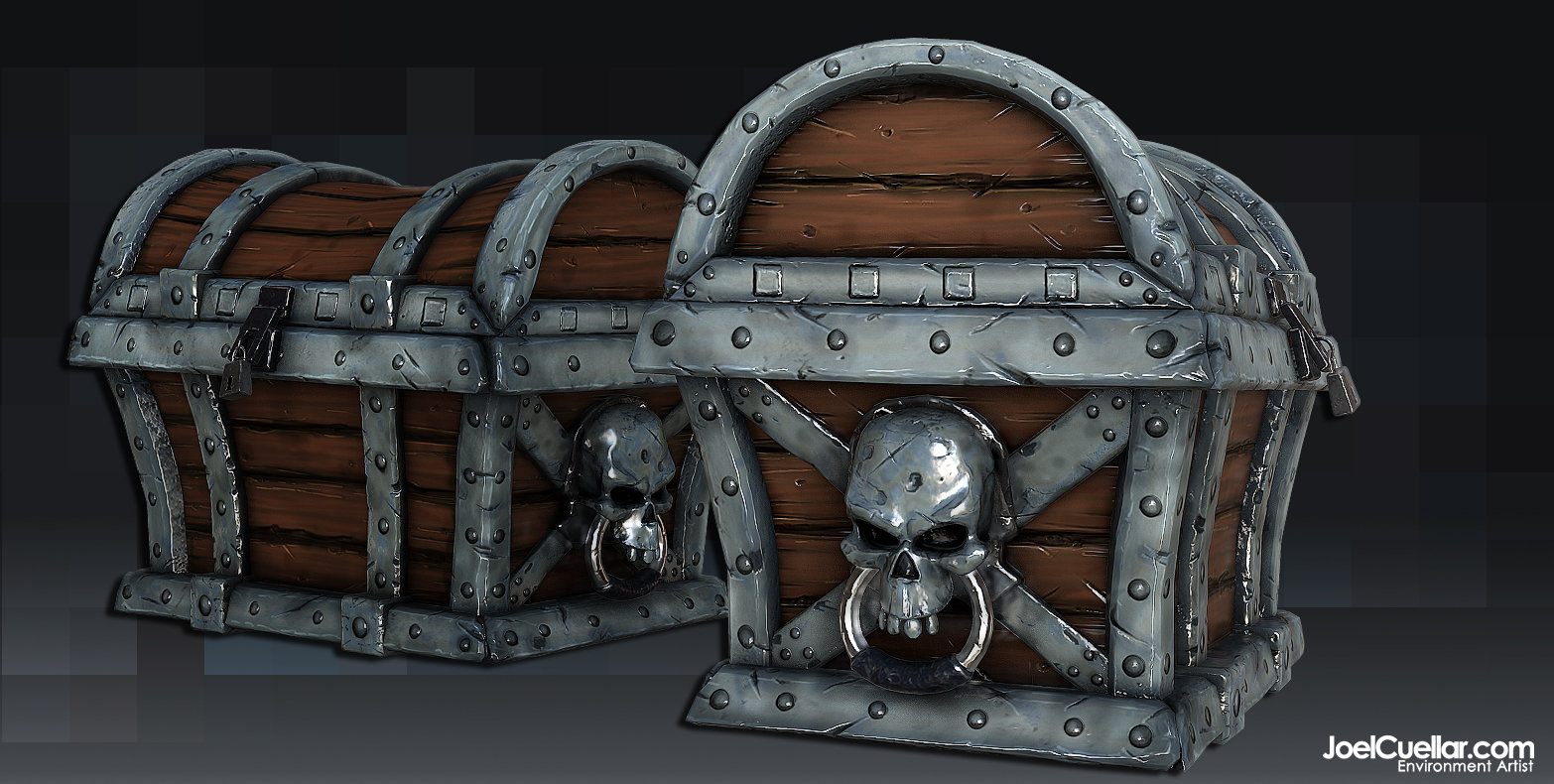 Artstation 3d Pirate Treasure Chest Joel Cuellar