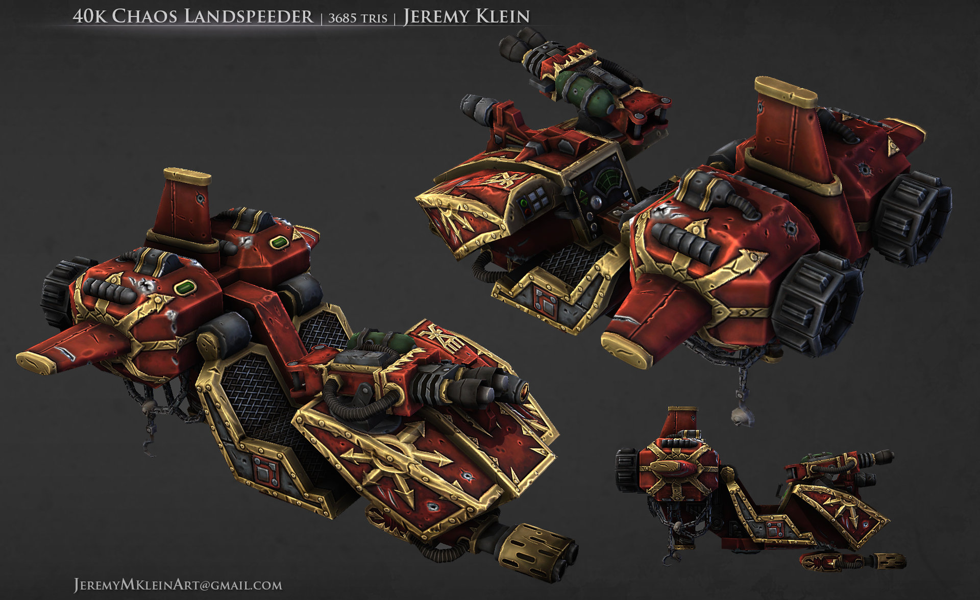 Jeremy Klein 40k Chaos Land Speeder
