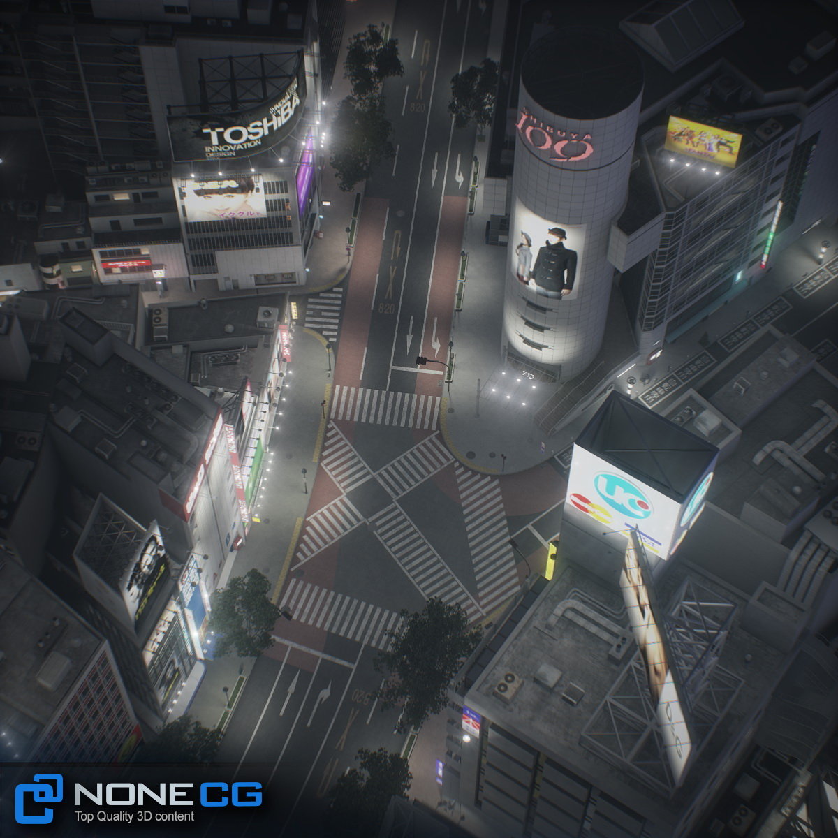 3D Tokyo Shibuya by NoneCG