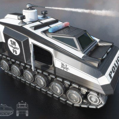 Initzs nettavongs police tank concept
