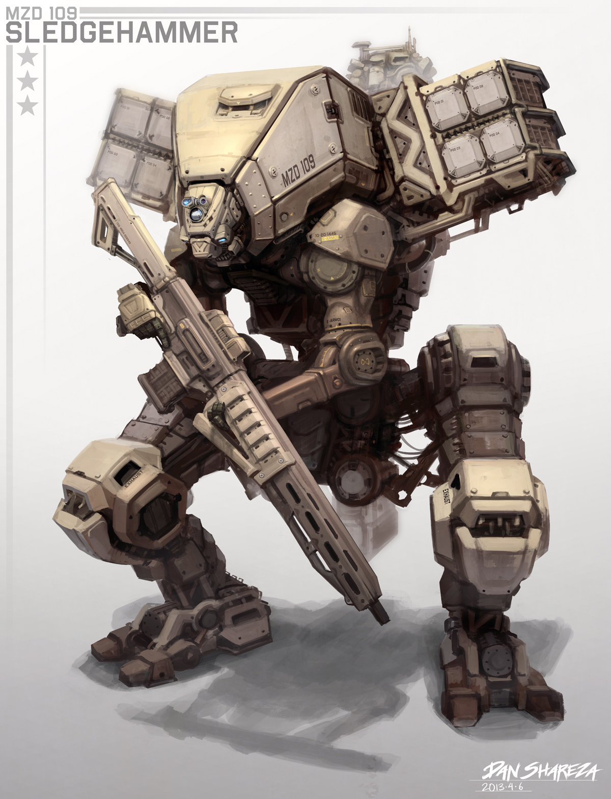 ArtStation Military Mech Dan Shareza ArtStation Military Mech Dan Shareza