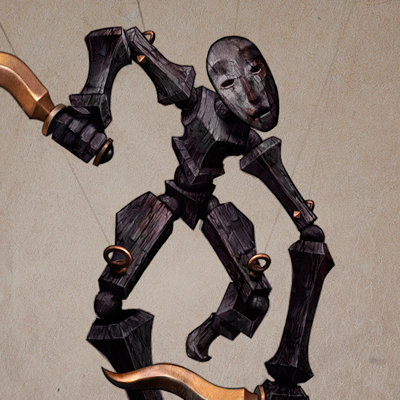 Adolfo navarro macabre puppet mirror of fate