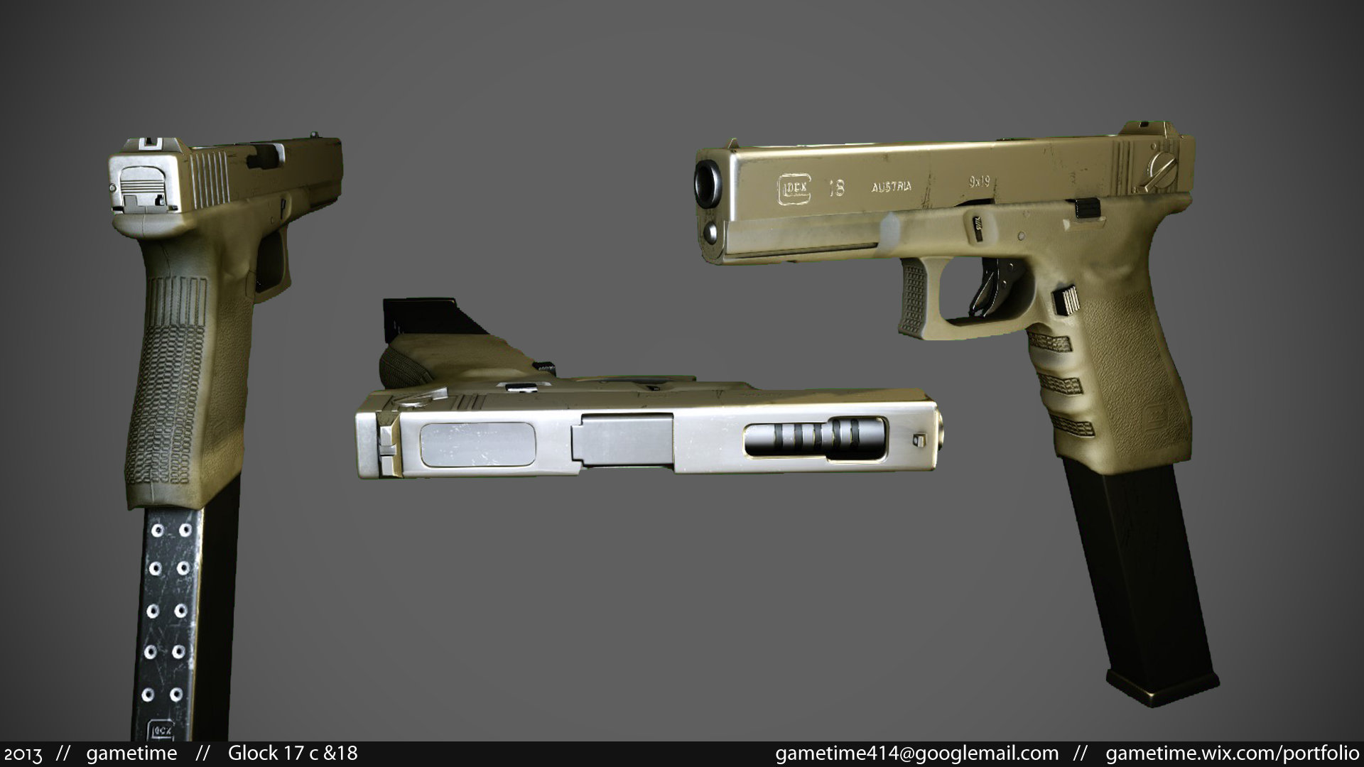 Gametime 414 glock 17c 18