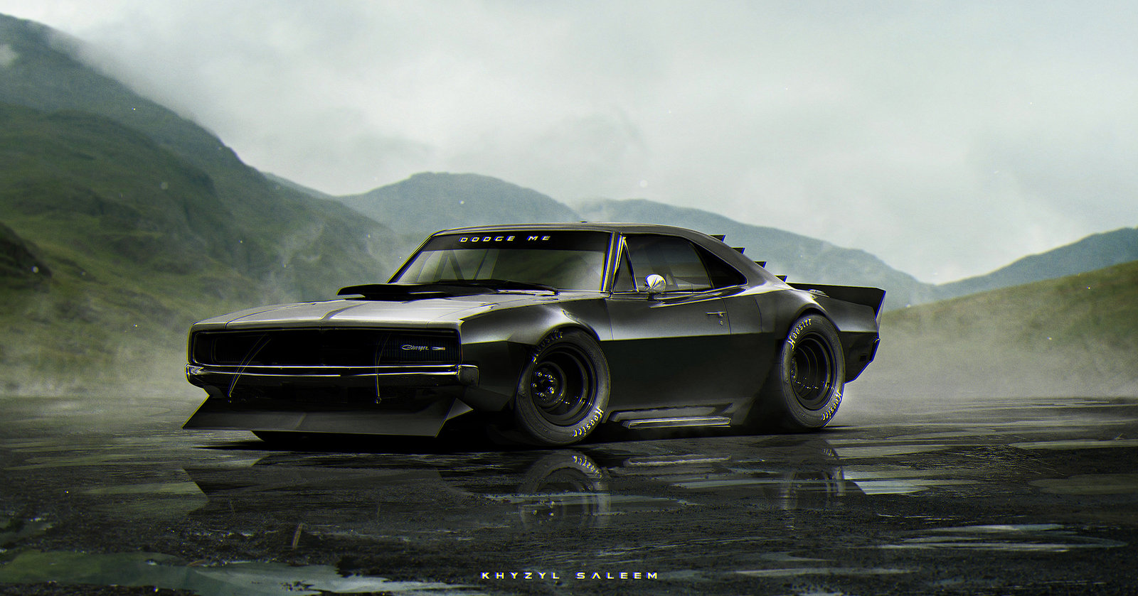 Wanted to place the car somewhere you wouldn't really expect to see a classic muscle car. Haha
