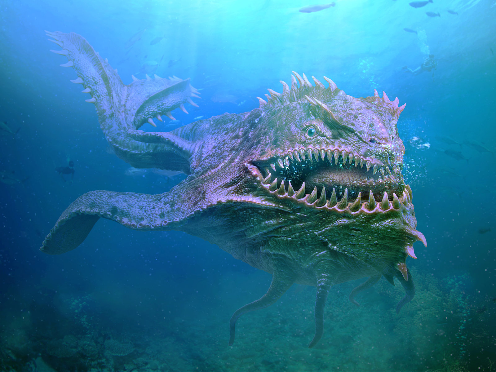 На дне океана существа. Левиафан блуп. Морские чудовища. Подводные монстры. Страшные морские чудовища.