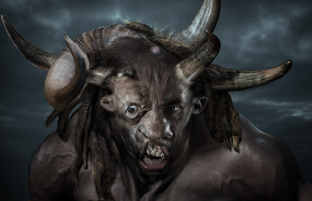 Minotaur  head design variations 01, done for Wrath of the Titans