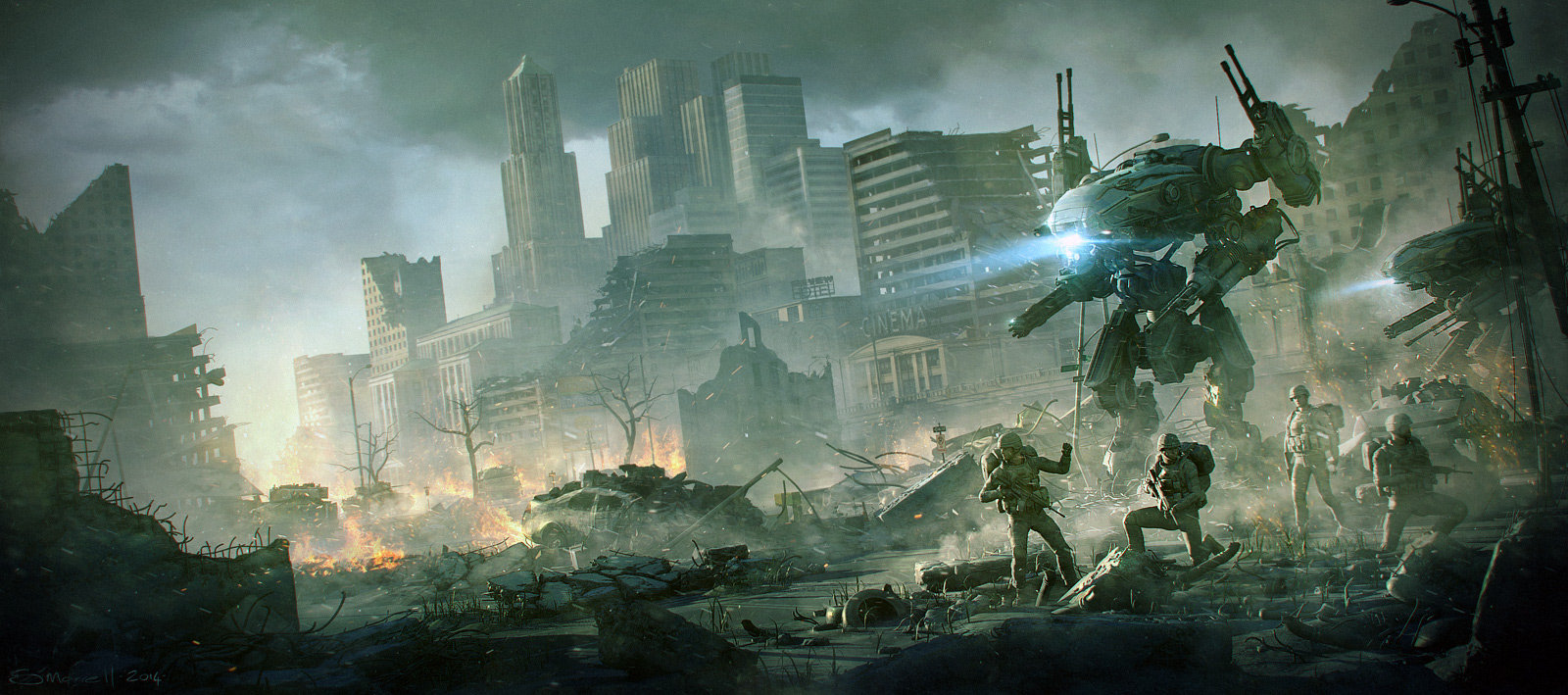 ArtStation - City Ruined, Stefan Morrell