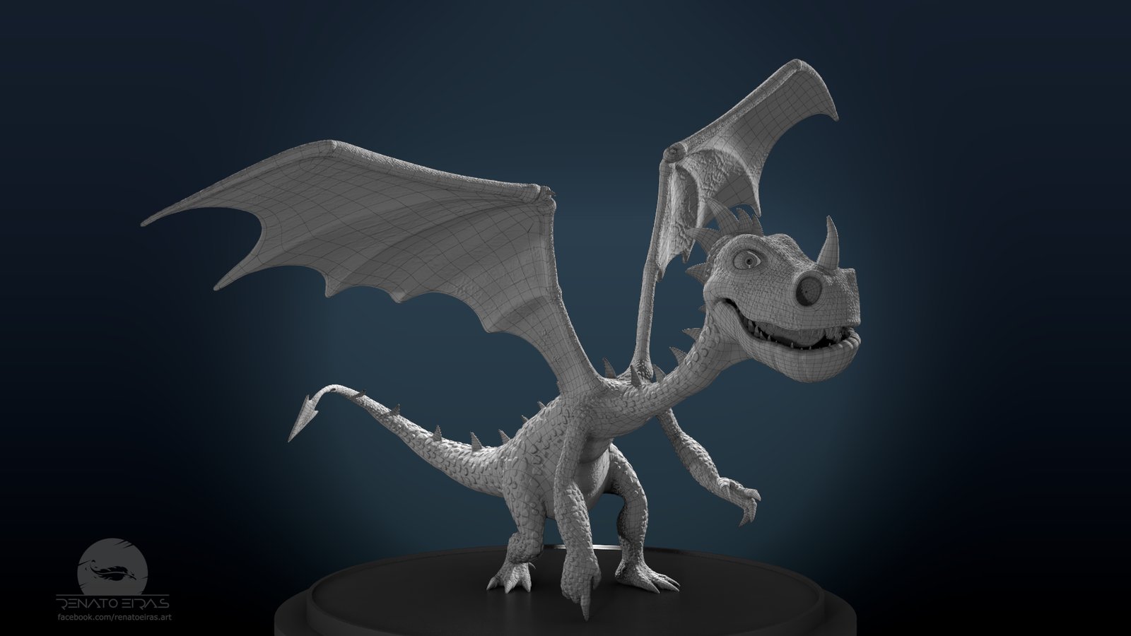 Burned - The Little Dragon Wireframe