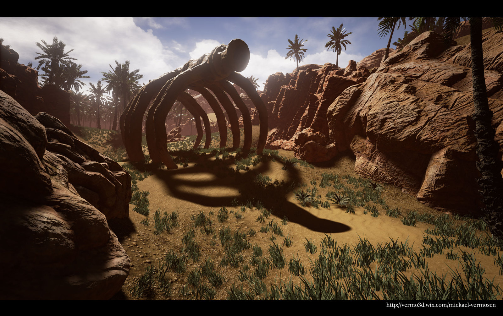 desert scene Unreal Engine 4