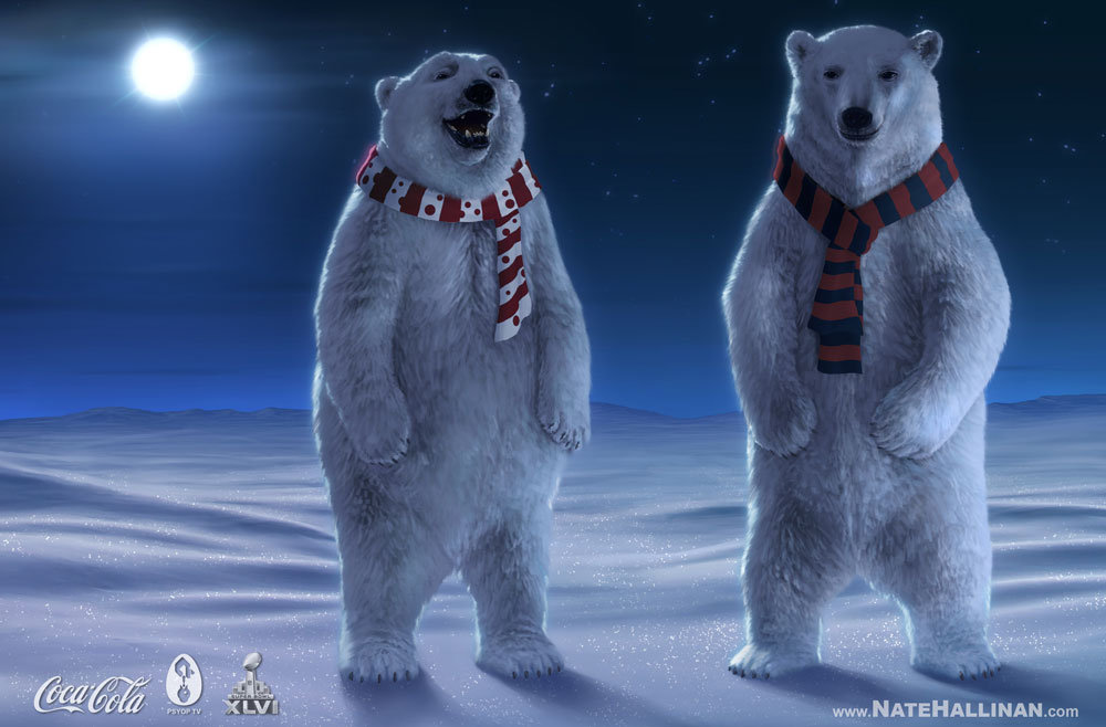 Coca-Cola commercial Polar Bear concepts