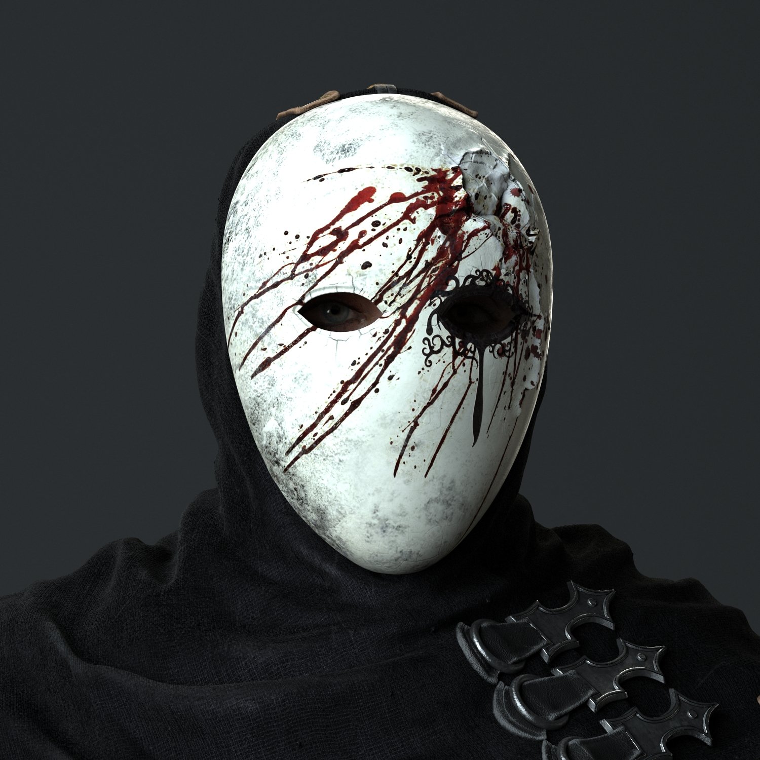 nood Veranderlijk Op de kop van ArtStation - Dark Souls 2 - Assassin's Damaged Mask