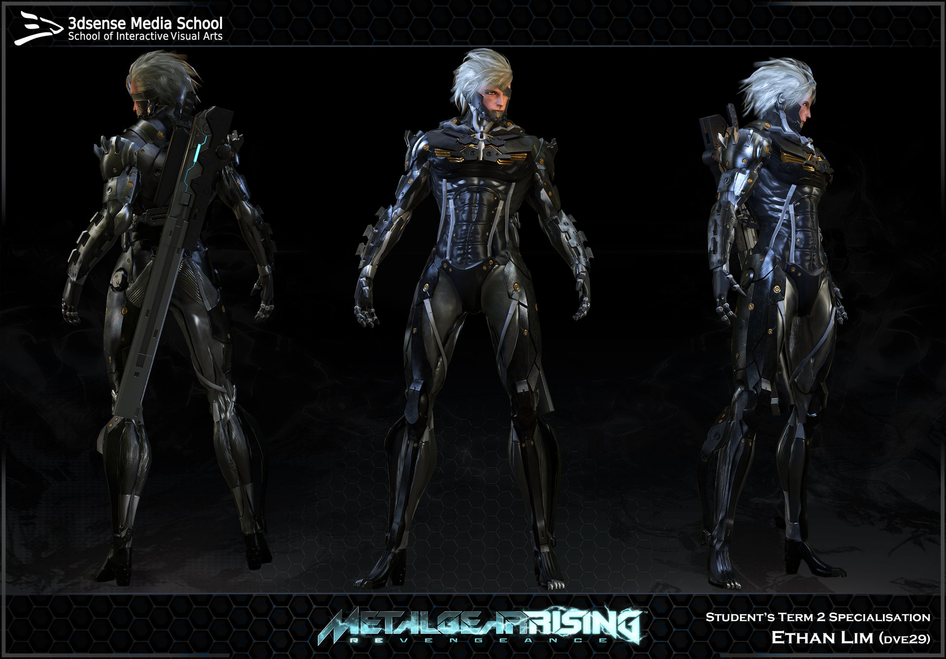 ArtStation - Raiden(Metal Gear Rising：Revengeance)