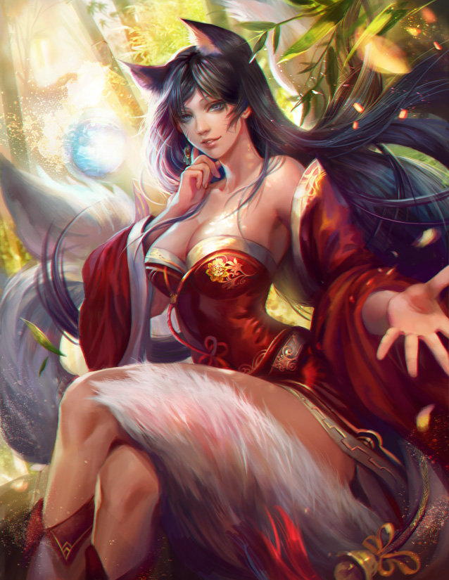 ArtStation - Ahri - League of Legends , Fan Yang
