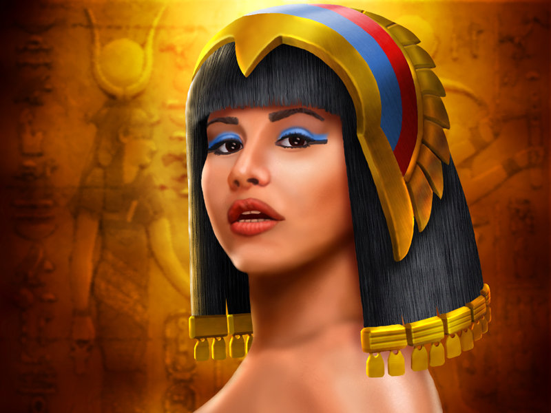 Cleopatra, painted in Photoshop. 