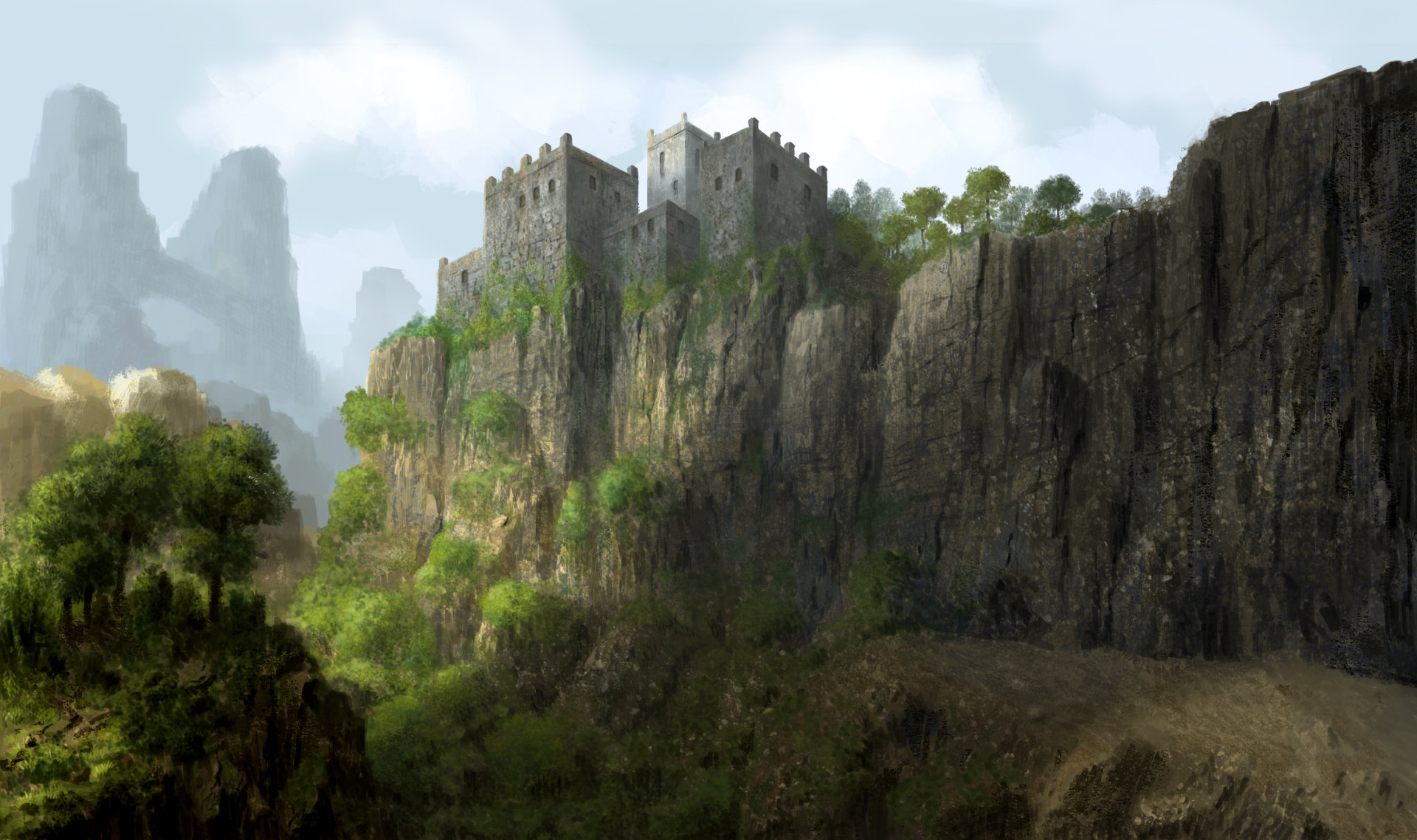 ArtStation - the castle, Andreas Adamek