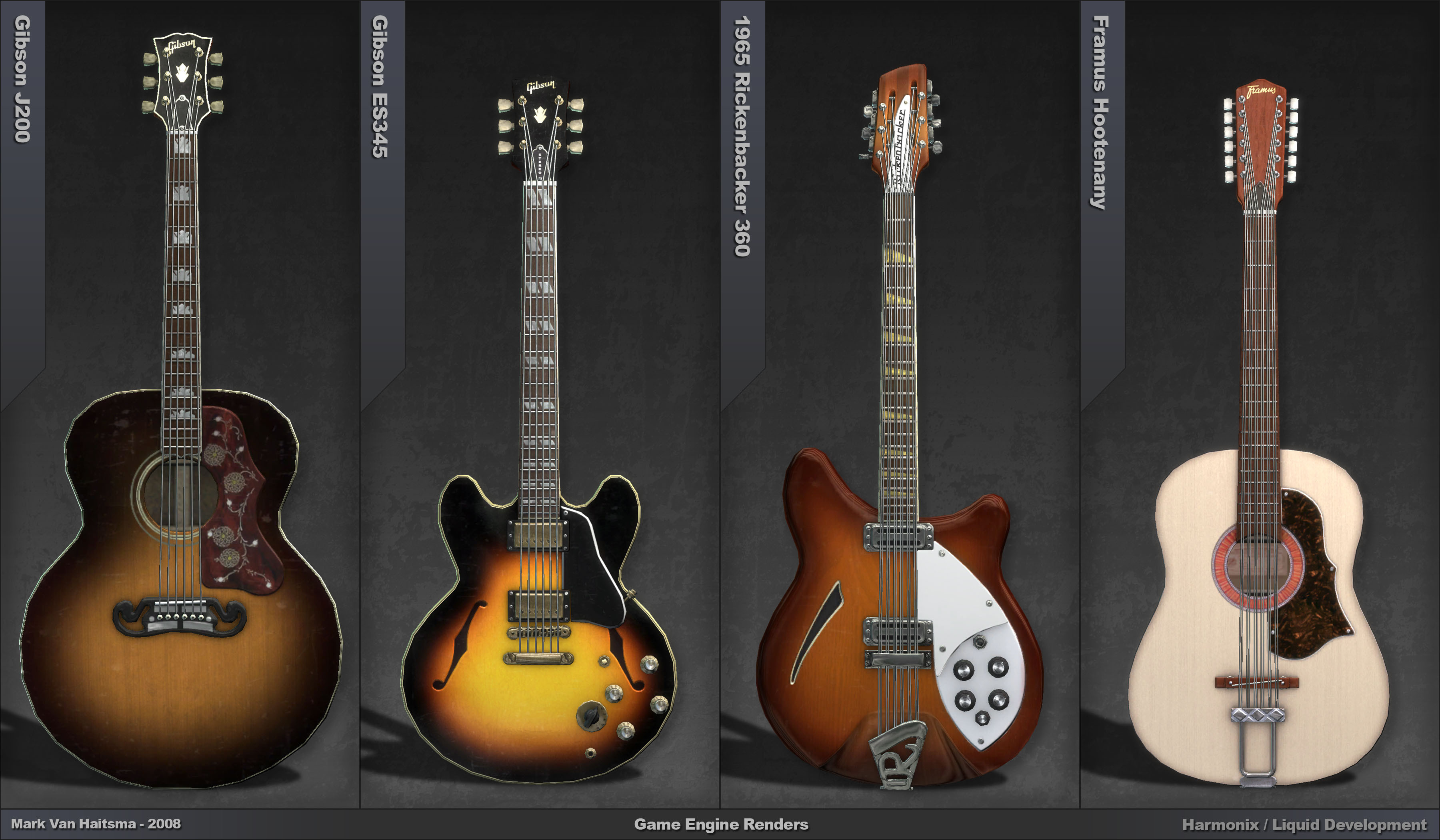 Mark Van Haitsma Beatles Rock Band Guitars