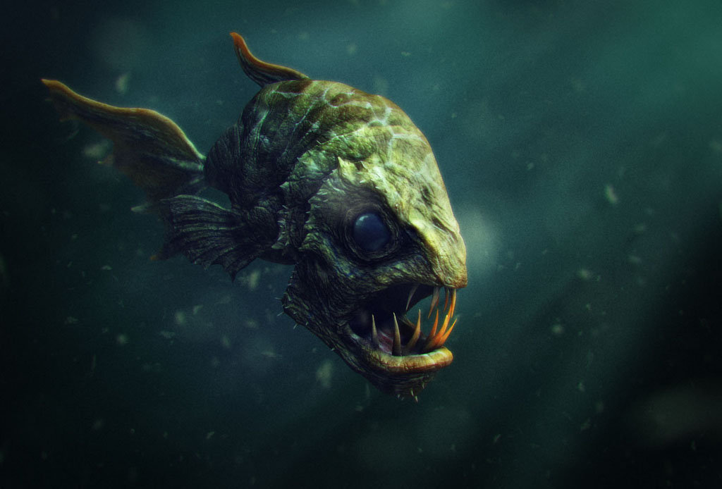 Artstation Scary Fish Daniel Bystedt When the fish don't listen. artstation scary fish daniel bystedt