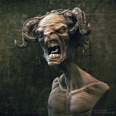 Daniel bystedt angry faun 1k render side