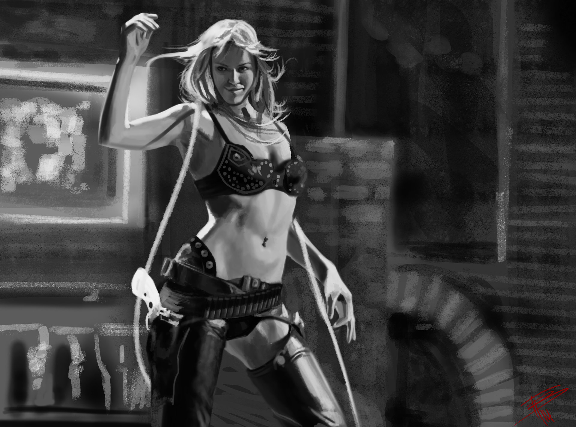 Etude (Sin City) by Thomas BIGNON. 