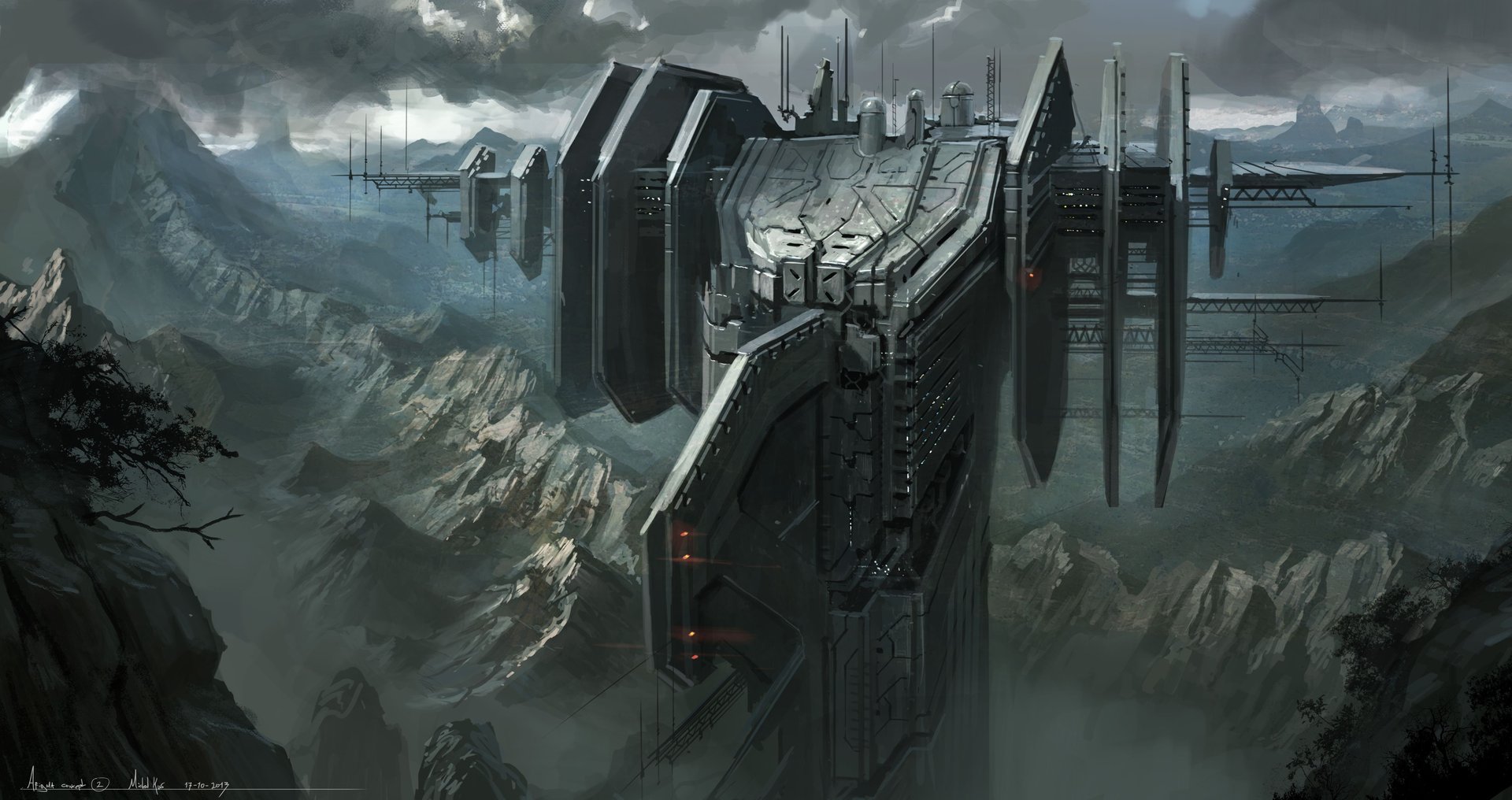 Artstation Sci Fi Stations Michal Kus