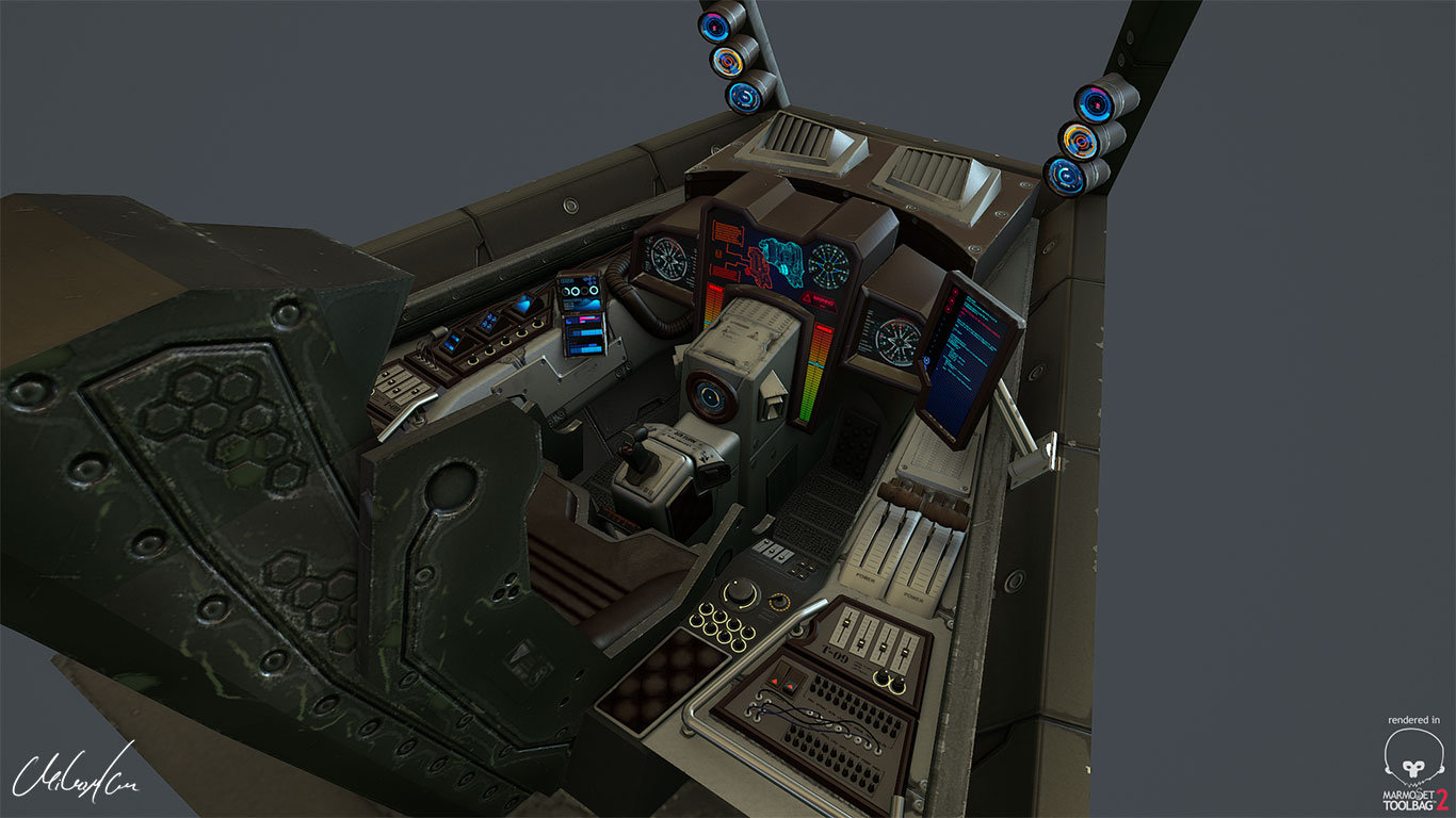 Artstation Spaceship Cockpit Veso Mihaylov