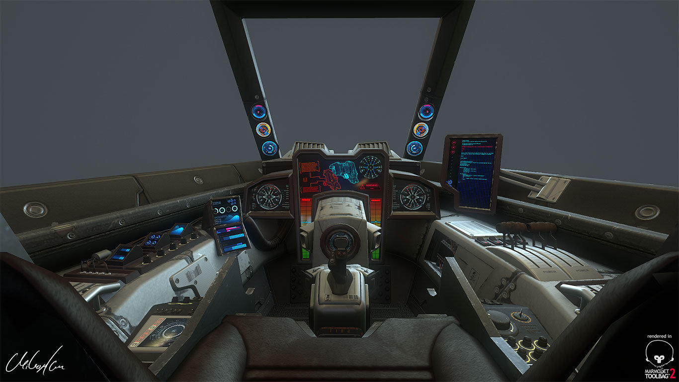 Artstation Spaceship Cockpit Veso Mihaylov