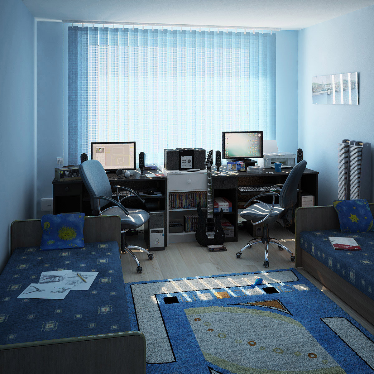 ArtStation - Interior 3D - My childhood room